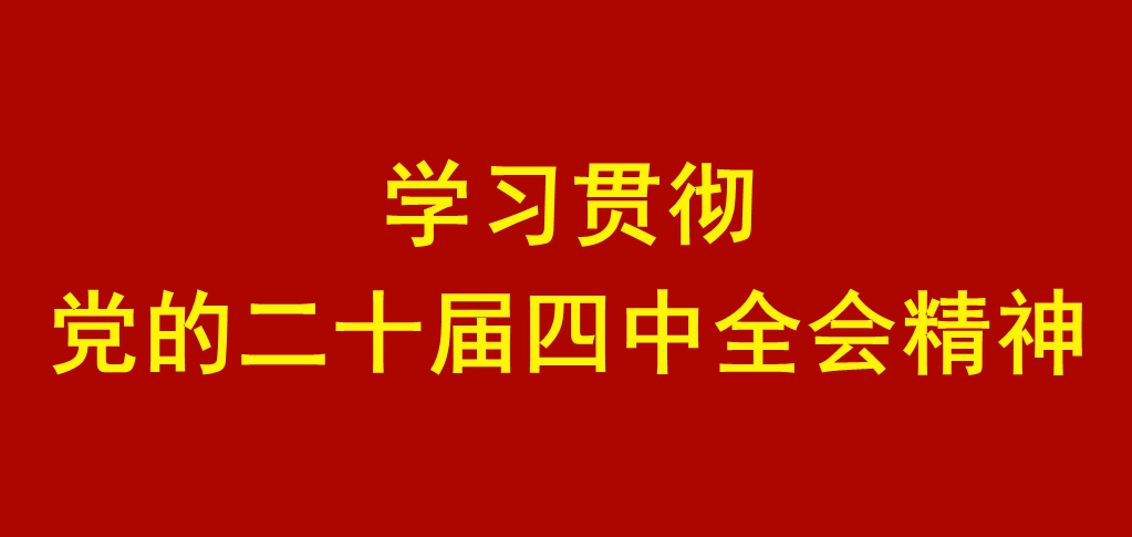 学习贯彻党的二十届四中全会精神