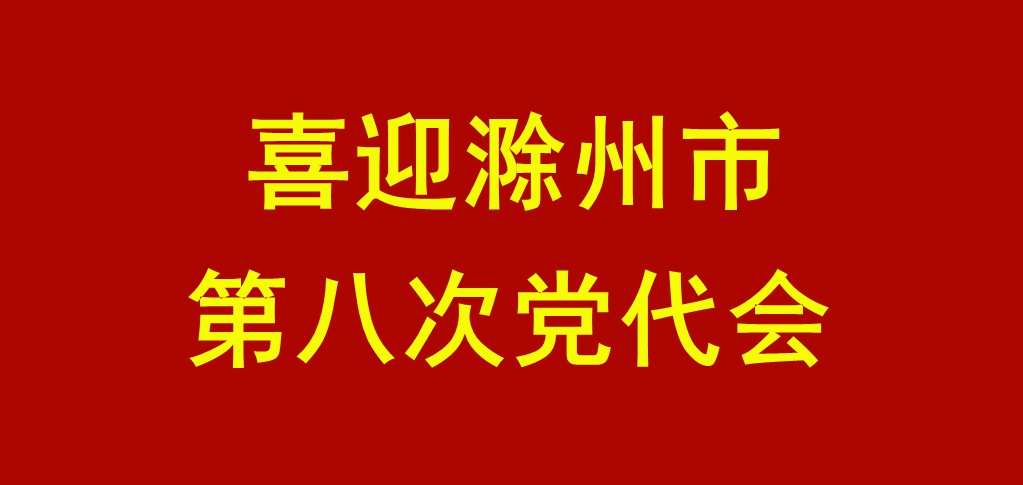 喜迎滁州市第八次党代会